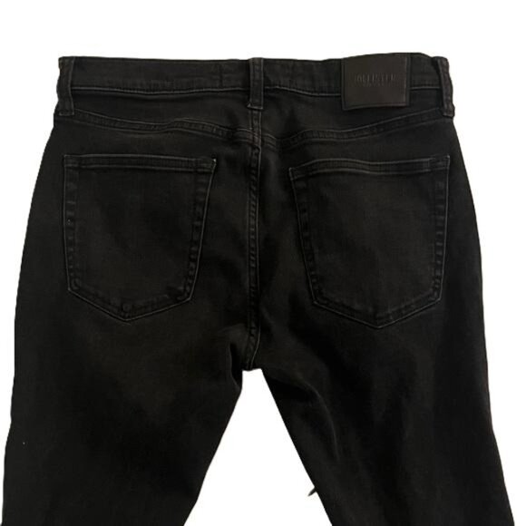 Hollister Men's Athletic Skinny Ripped Stretch Black Skinny Jeans, 33x32 - Picture 5 of 7